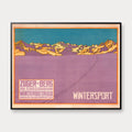 Zugerberg 1910 - Vintersport og sporvogn - 70×55 cm – billede 1