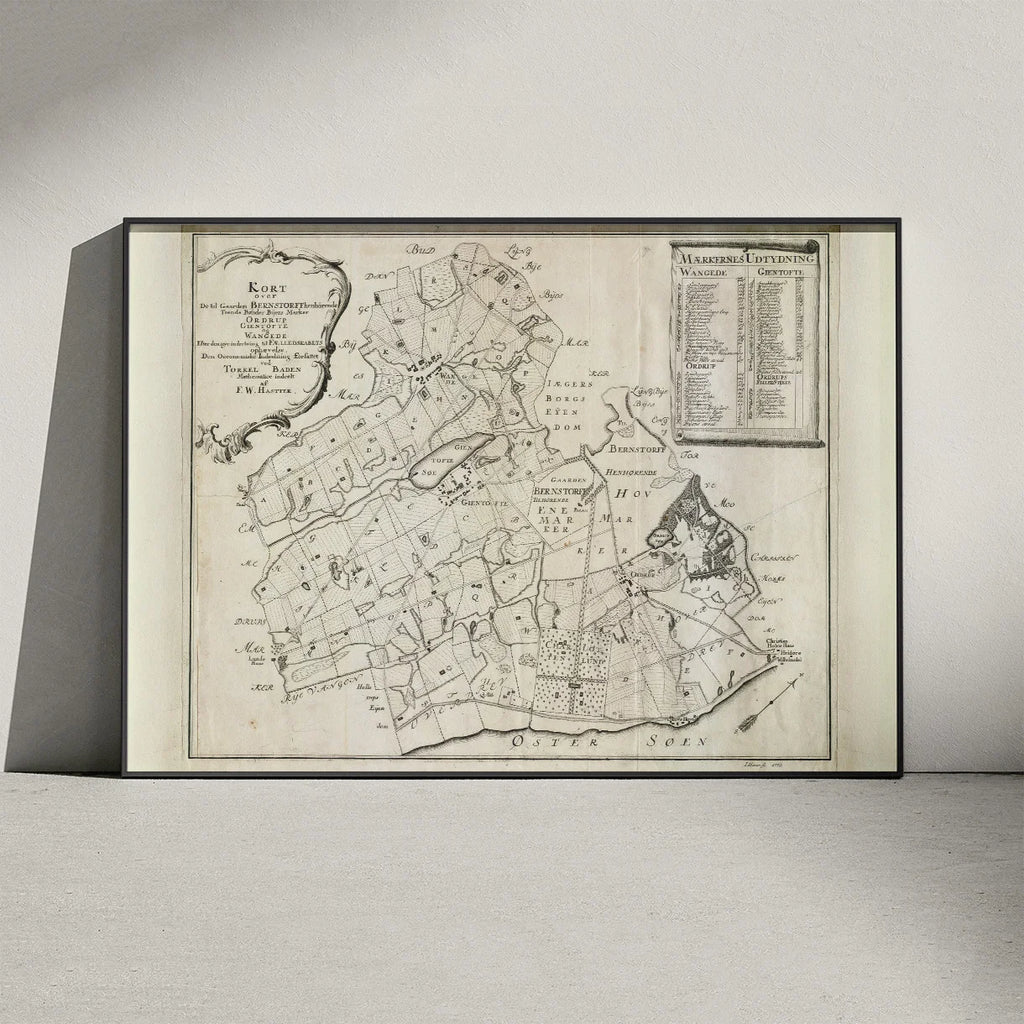 Gentofte og Vangede 1770 - Bøndergårde og skove – billede 3