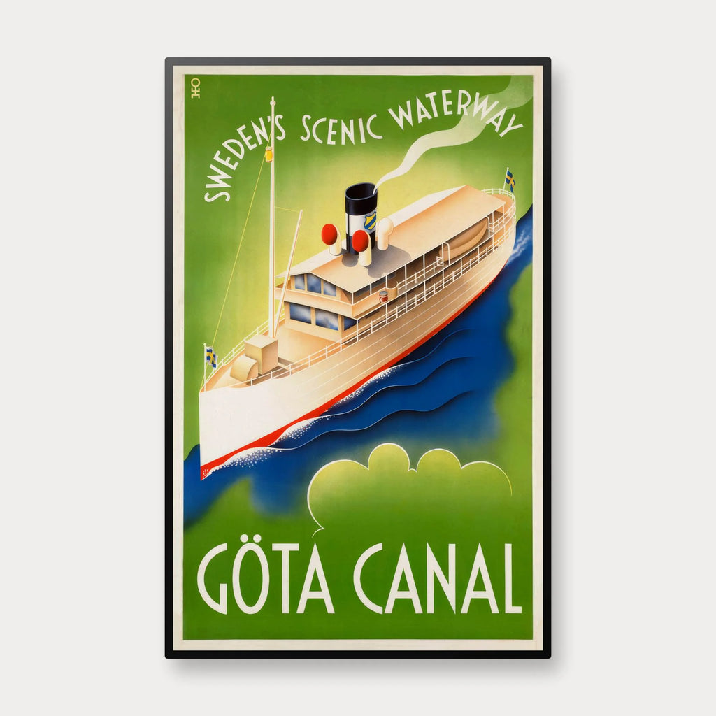 Göta kanal - Sweden's Scenic Waterway - 45×70 cm – billede 1