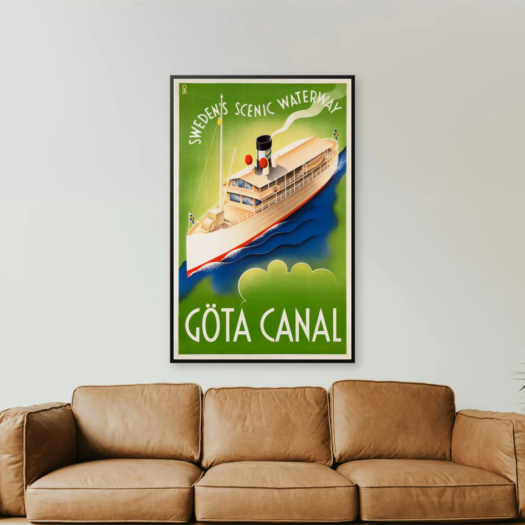 Göta kanal - Sweden's Scenic Waterway - 45×70 cm – billede 2