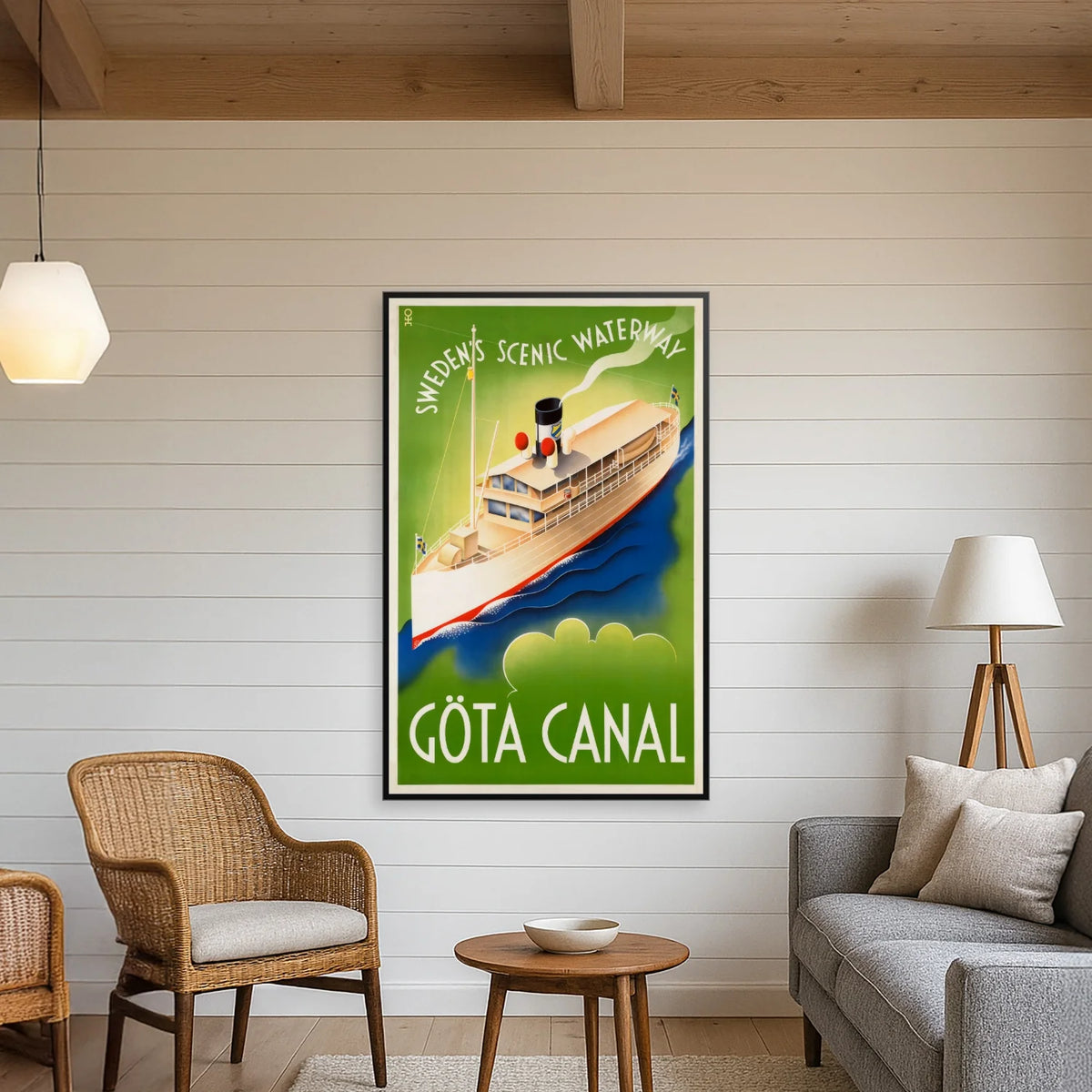 Göta kanal - Sweden's Scenic Waterway - 45×70 cm – billede 3