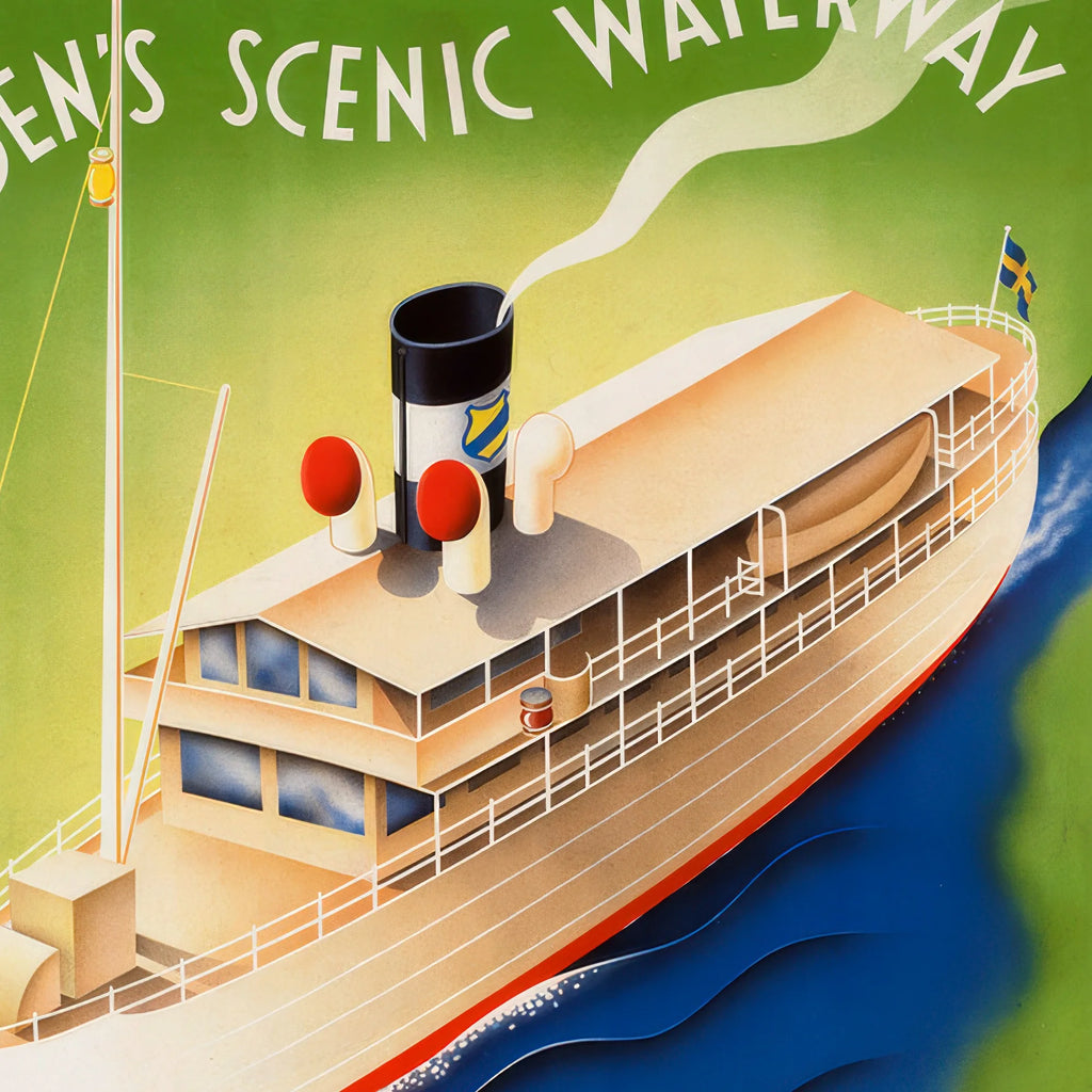 Göta kanal - Sweden's Scenic Waterway - 45×70 cm – billede 4
