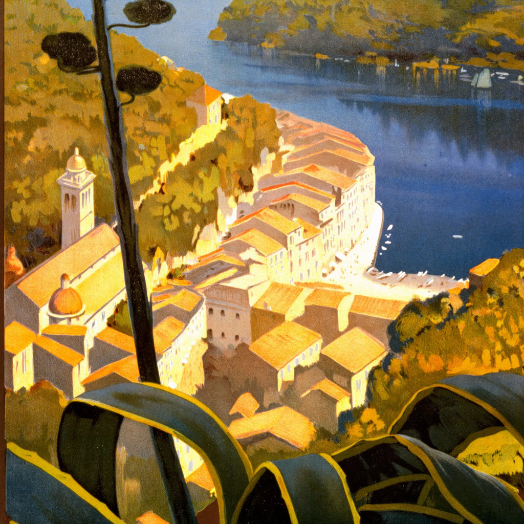 Portofino ca. 1920 - Den italienske Riviera - 65×100 cm – billede 4