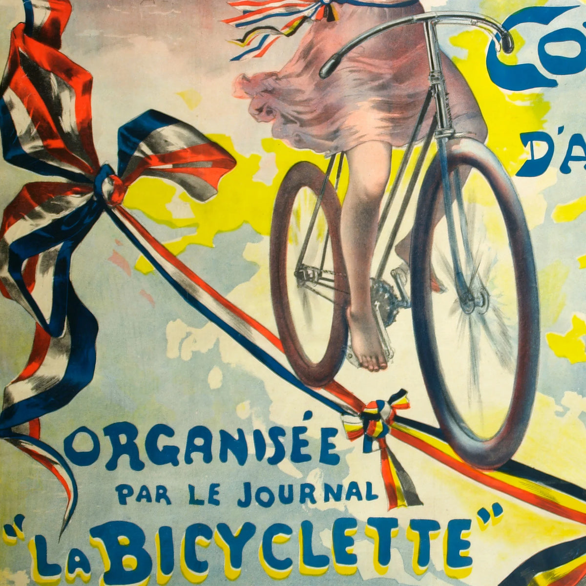 Paris–Bruxelles 1900 - Historisk cykelløbsplakat - 55×70 cm – billede 4
