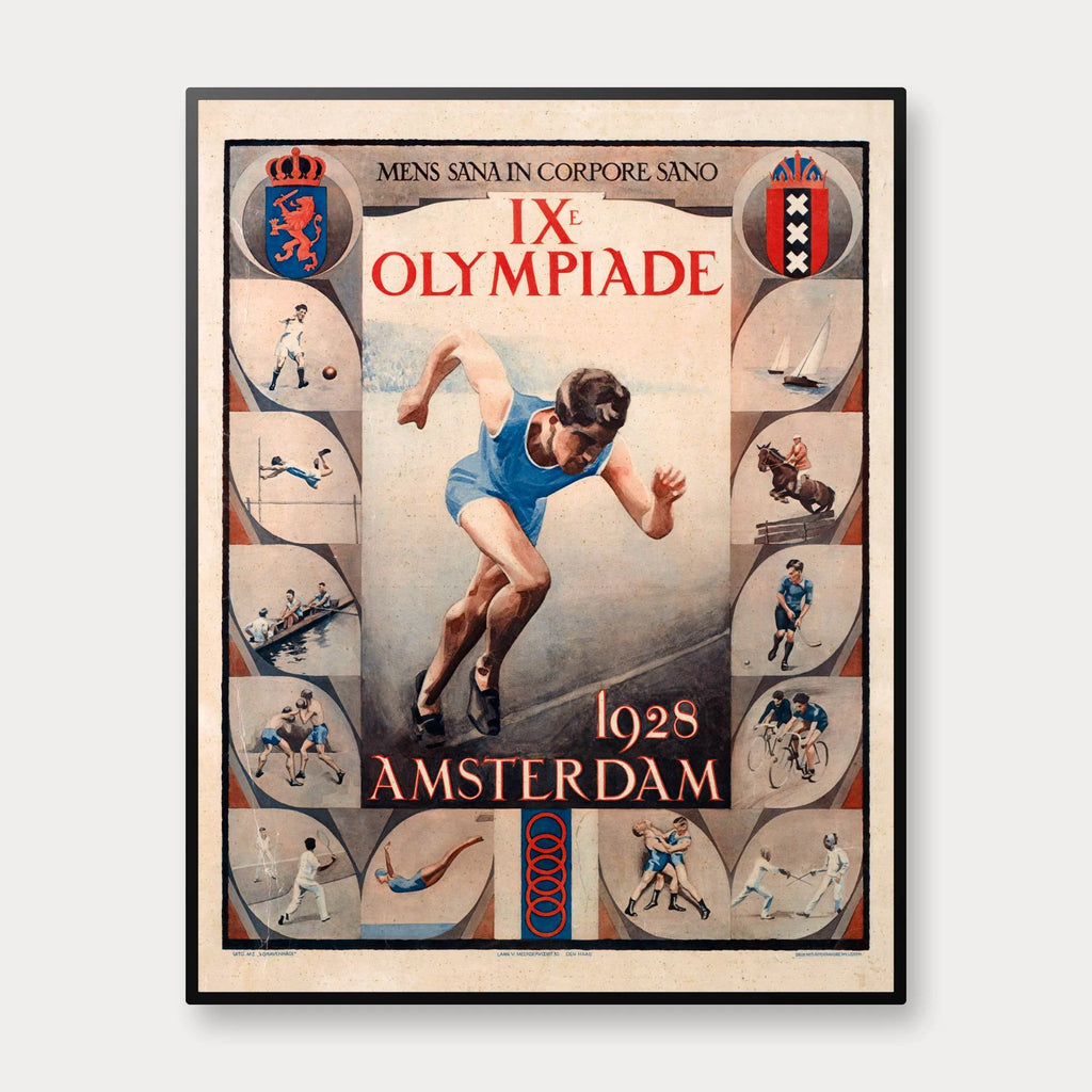 OL i Amsterdam 1928 - Historisk sportsplakat - 55×70 cm – billede 1