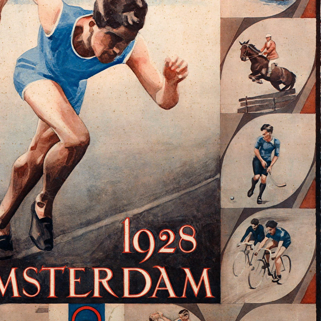 OL i Amsterdam 1928 - Historisk sportsplakat - 55×70 cm – billede 4