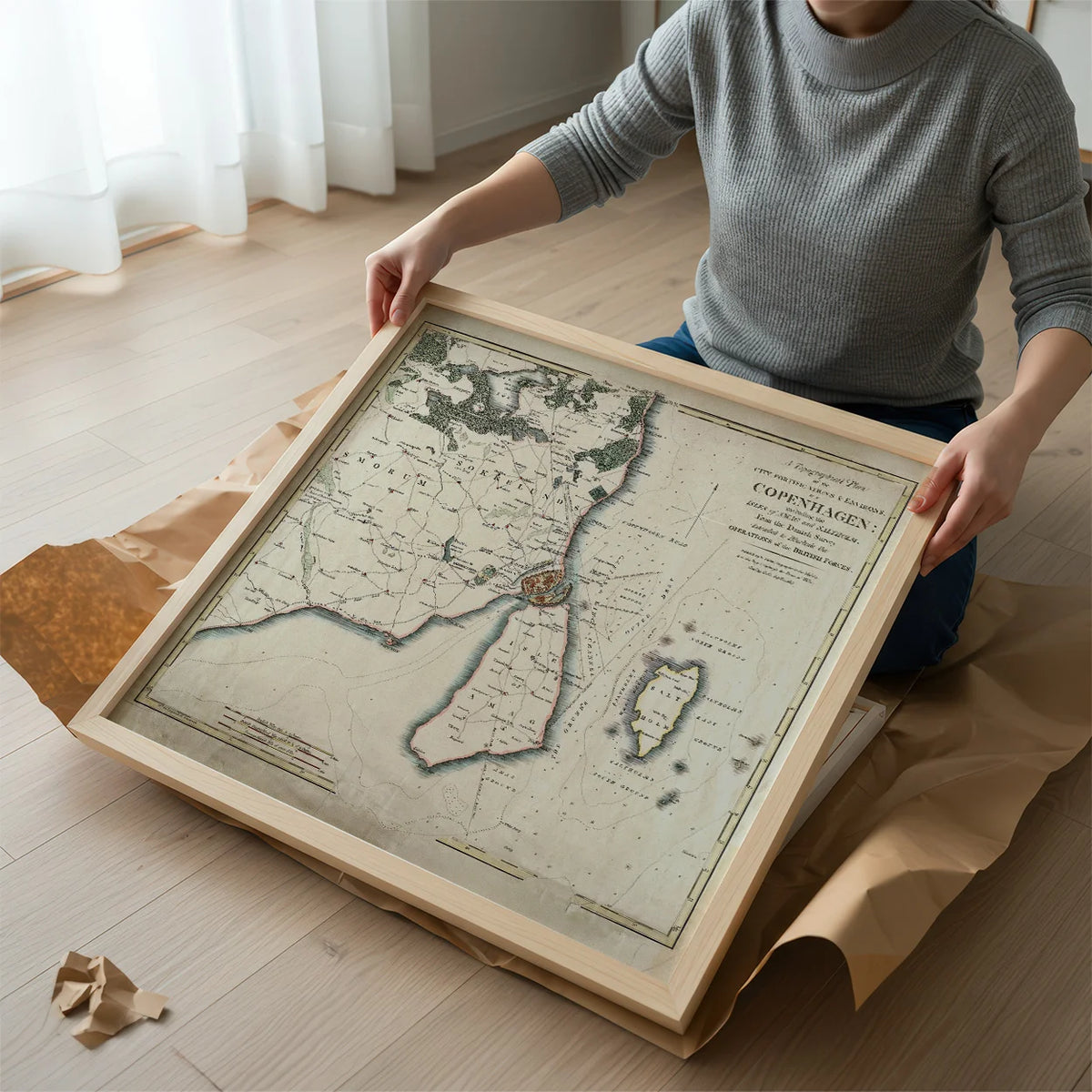 København 1807 - Britisk militærkort – billede 2