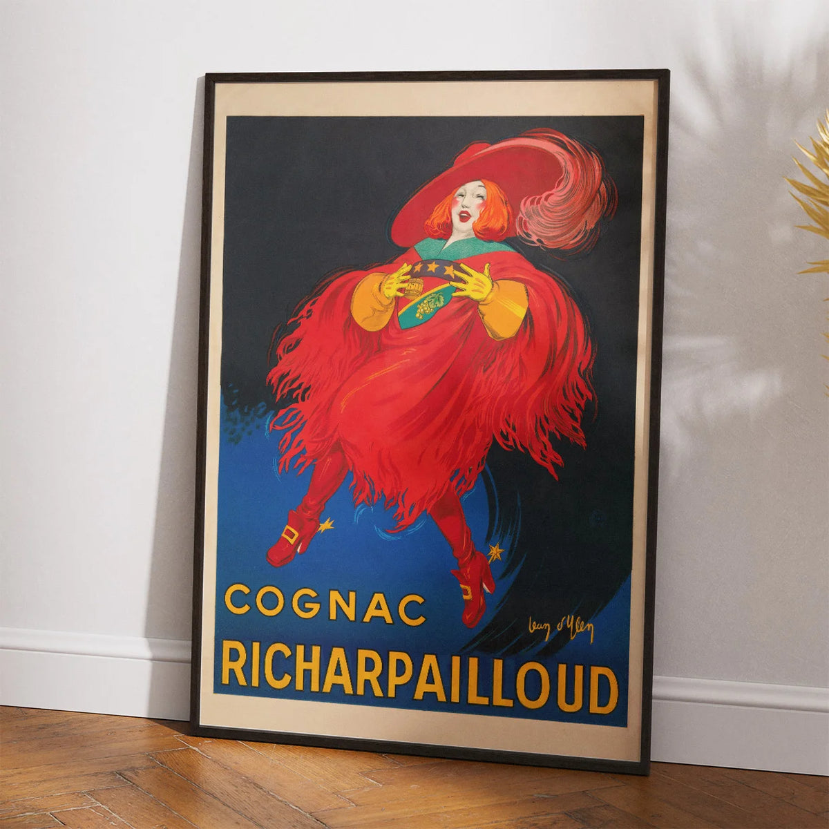 Cognac Richarpailloud 1930 - Historisk reklameplakat – billede 2