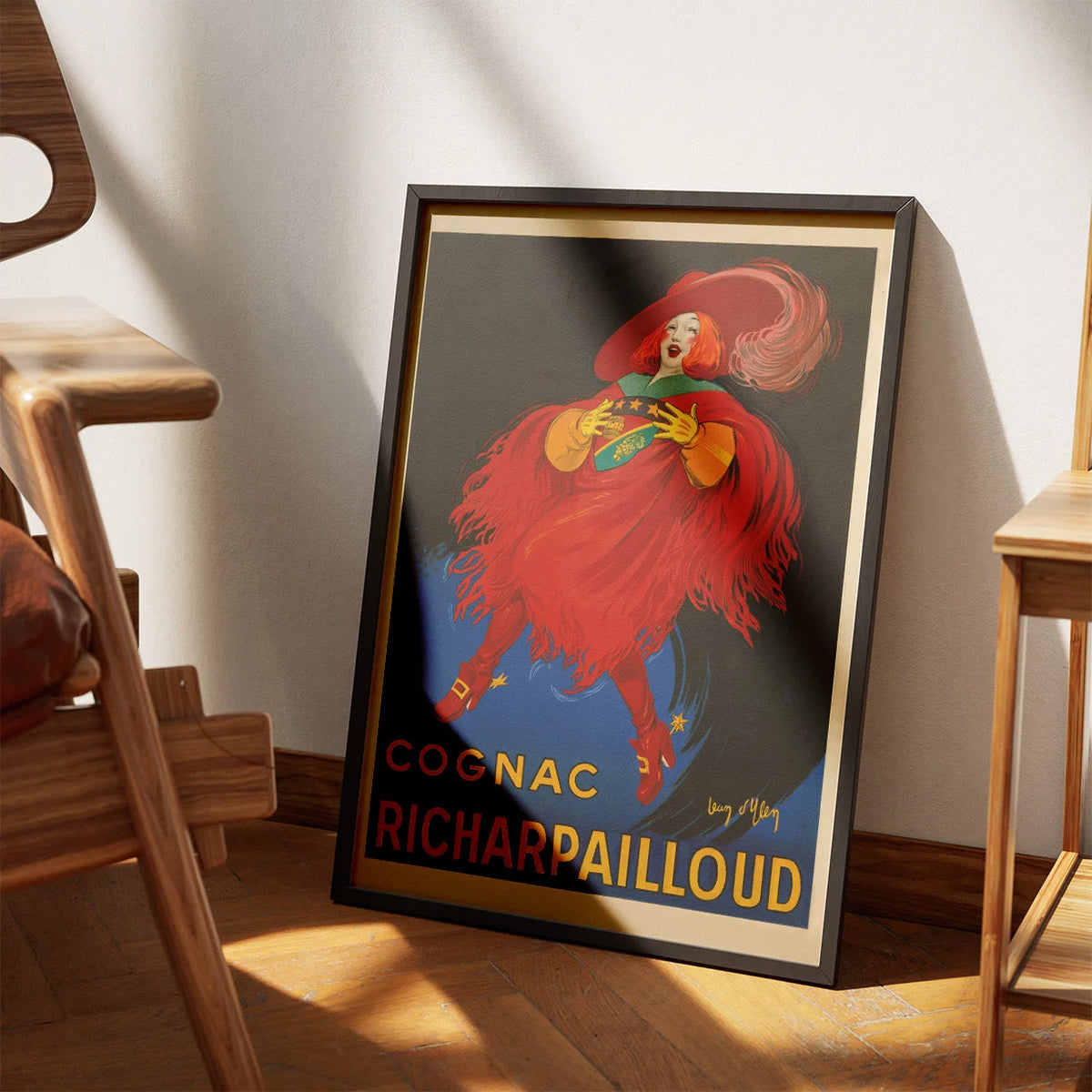 Cognac Richarpailloud 1930 - Historisk reklameplakat – billede 3
