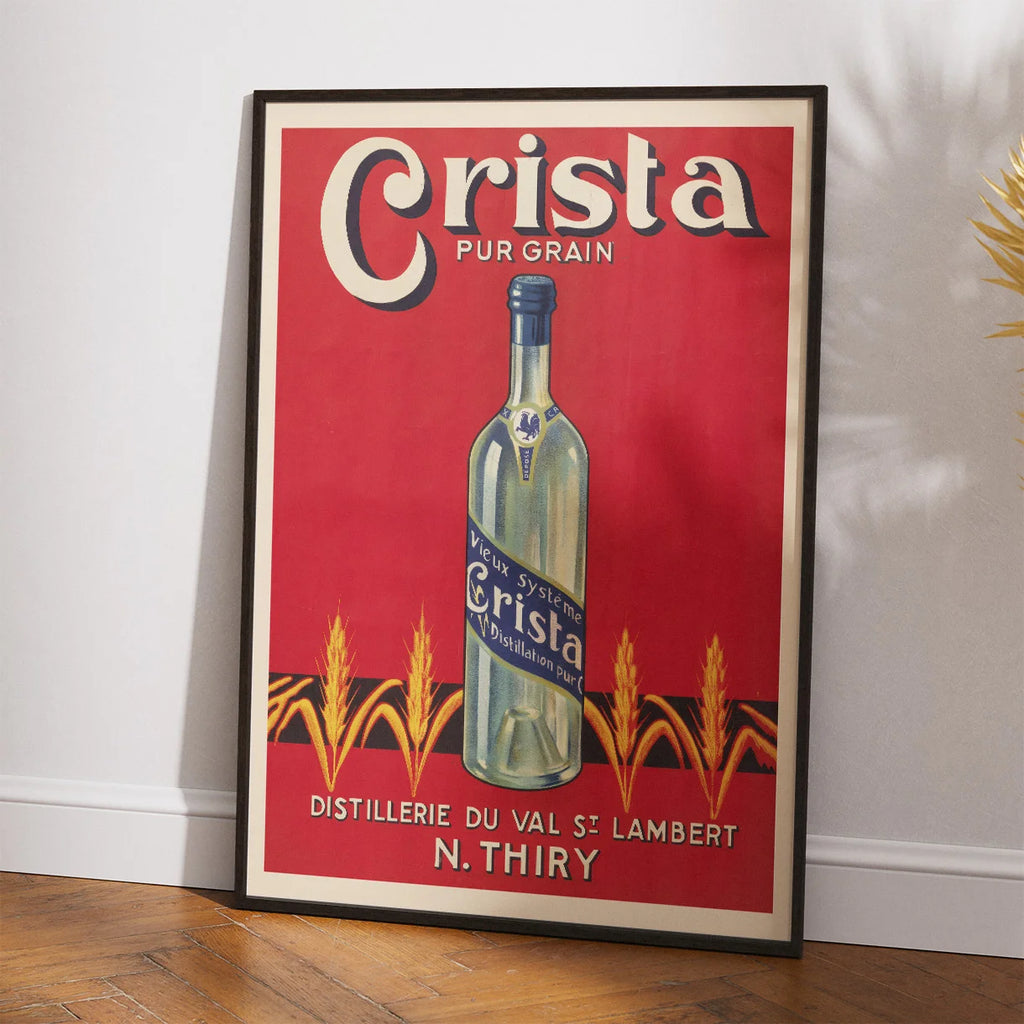 Crista - Historisk spiritusreklame fra Seraing – billede 2