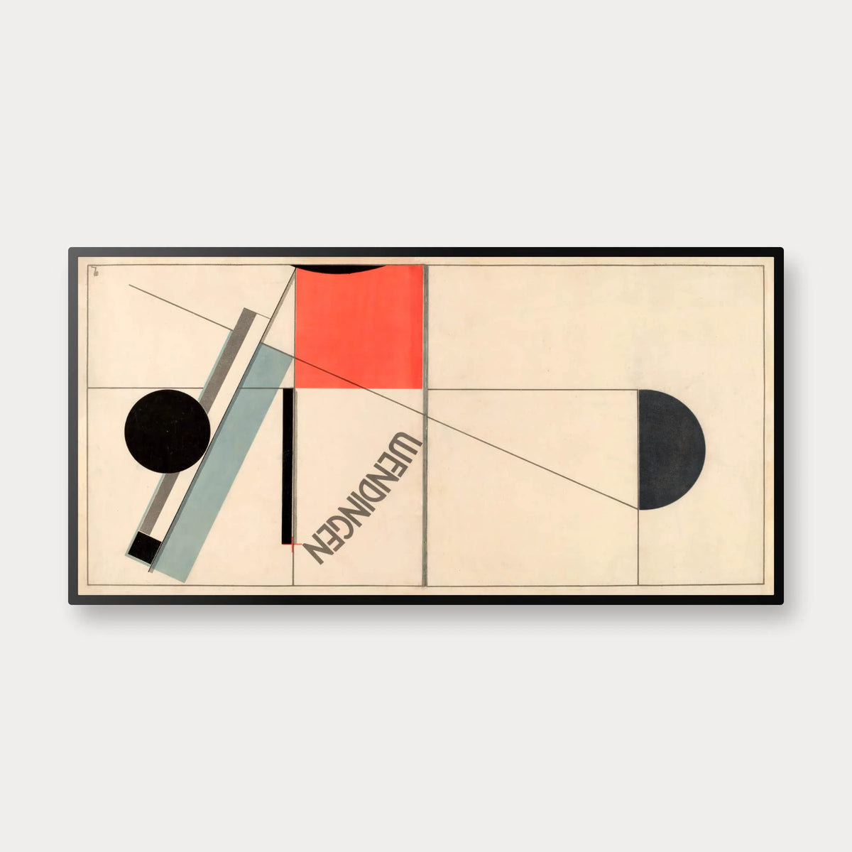 Wendingen 1921 - El Lissitzky - 80×40 cm – billede 1