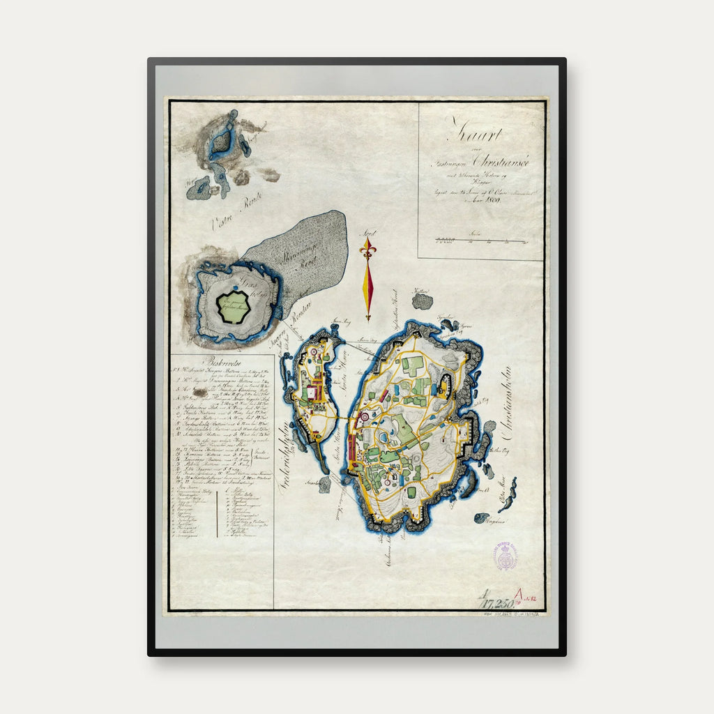 Fæstningen Christiansø 1809 - Plakat – billede 1