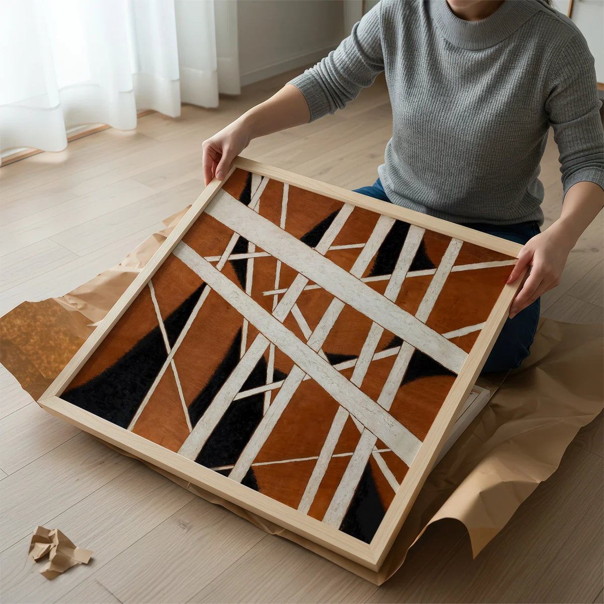 Spatial Force Construction 1921 - Ljubov Popova - 50×50 cm – billede 2