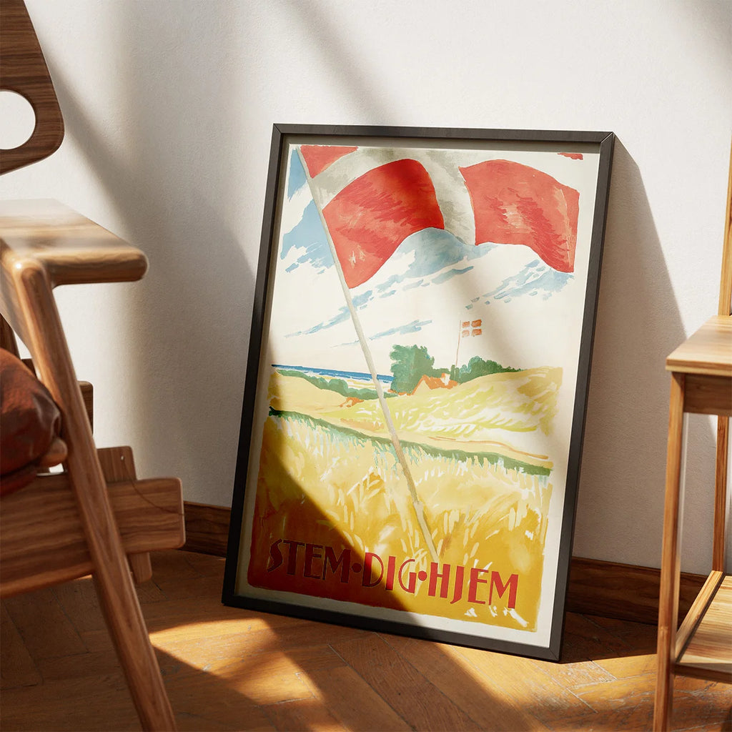 Stem dig hjem 1920 - Thor Bøgelunds genforeningsplakat - 35×50 cm – billede 3