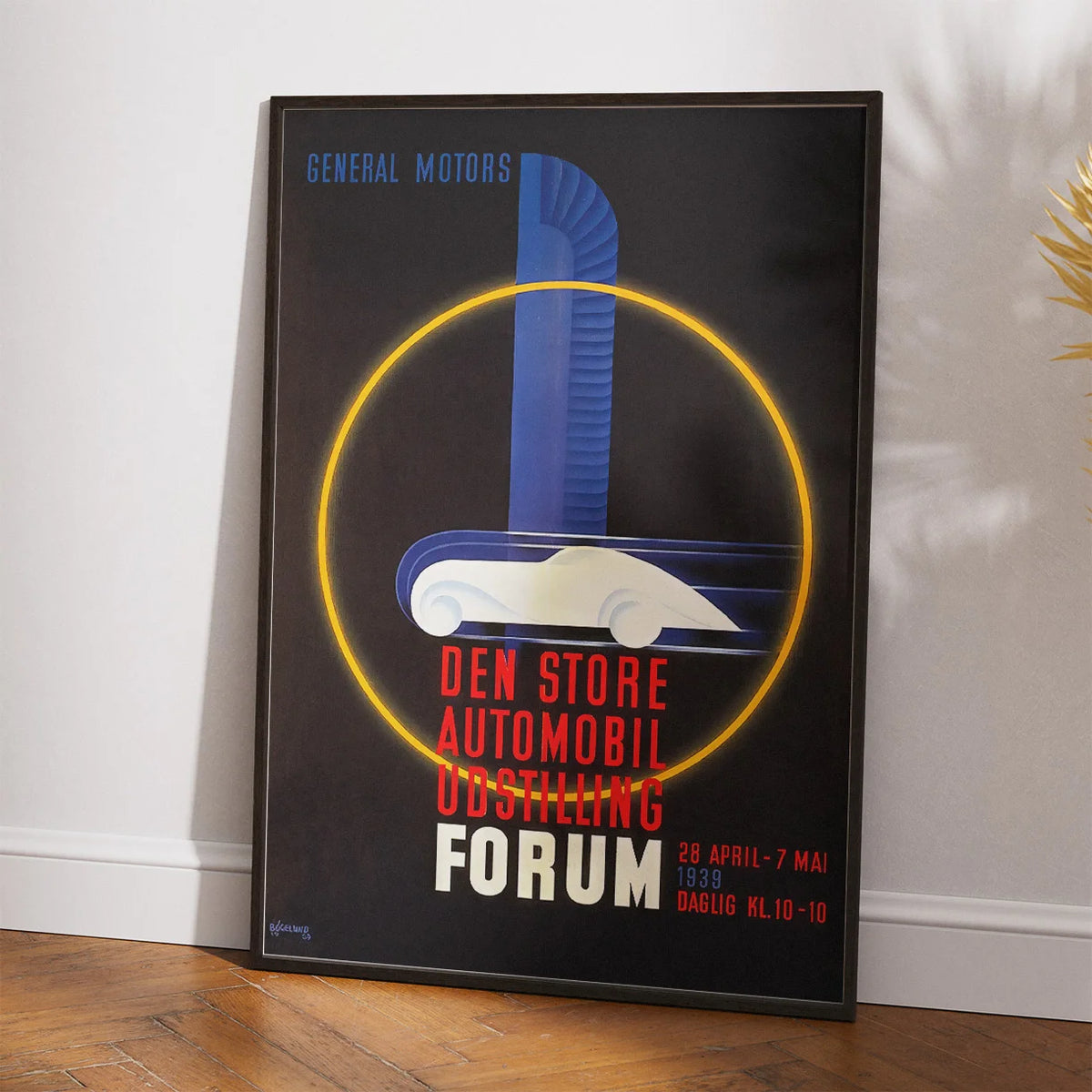 Automobiludstillingen 1939 - Forum, København - 35×50 cm – billede 2