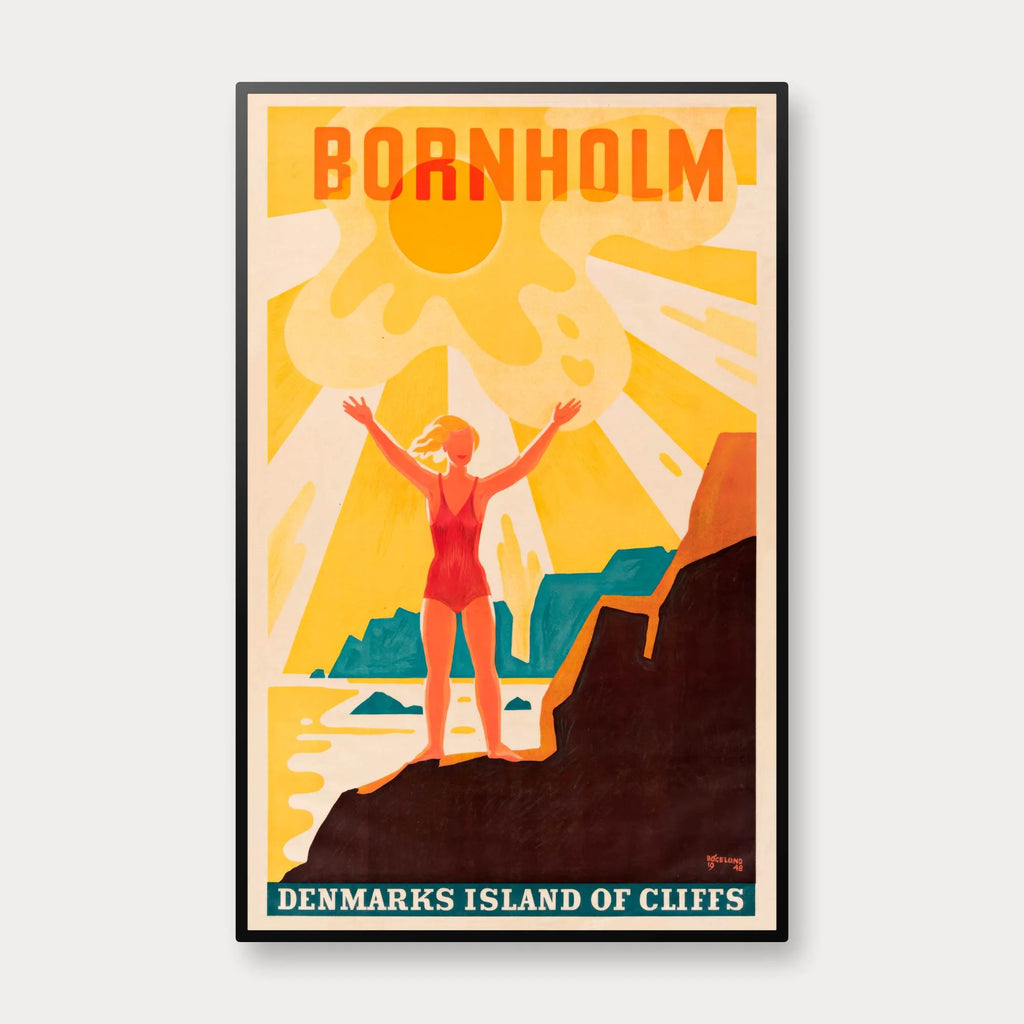 Bornholm 1920 - Danmarks klippeø af Thor Bøgelund - 45×70 cm – billede 1