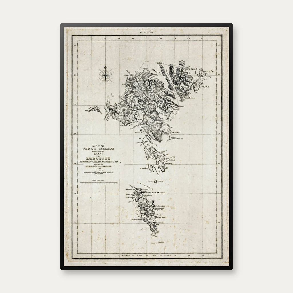 Færøerne 1813 - Engelsk kort – billede 1