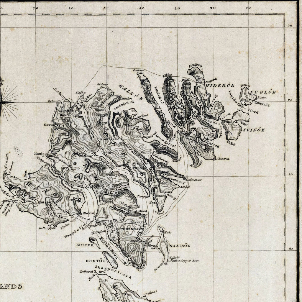 Færøerne 1813 - Engelsk kort – billede 4