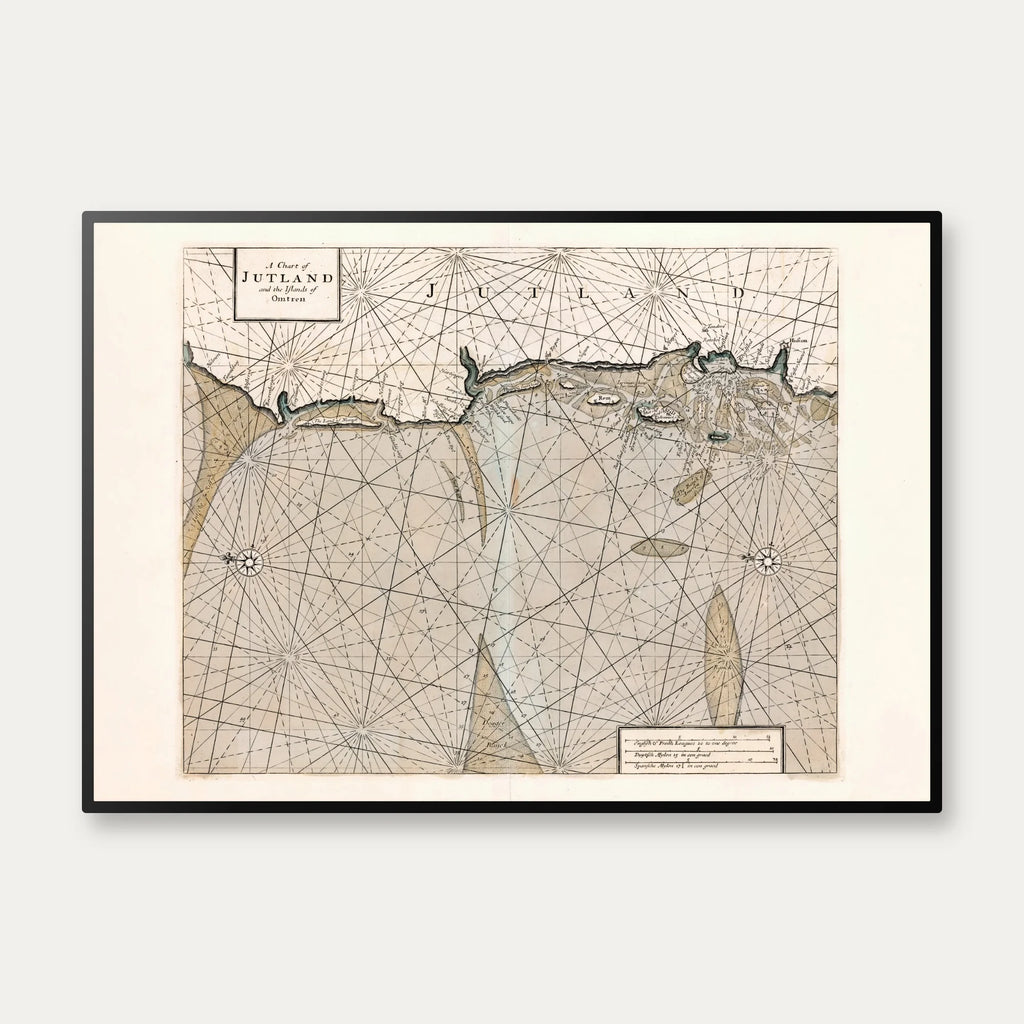 Chart of Jutland 1700 - Engelsk søkort – billede 1