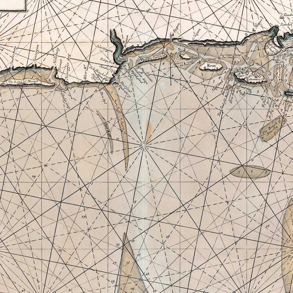 Chart of Jutland 1700 - Engelsk søkort – billede 4