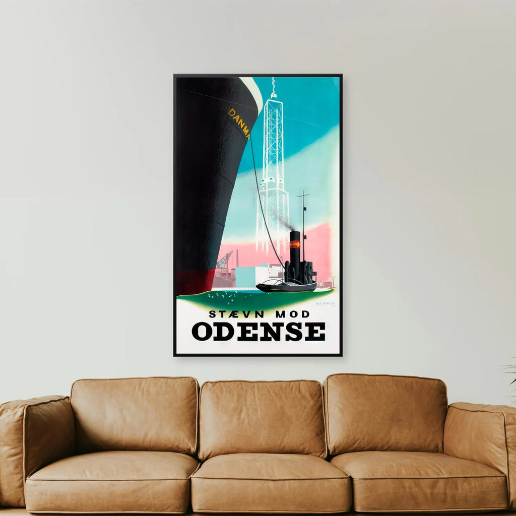 Stævn mod Odense 1943 - Aage Rasmussen - 30×50 cm – billede 2