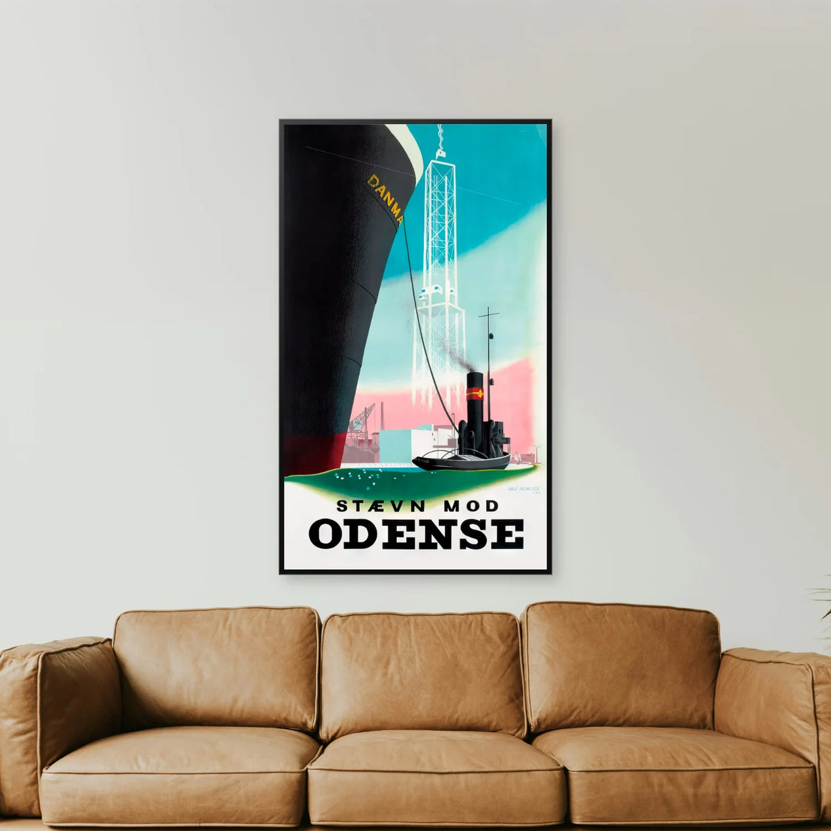 Stævn mod Odense 1943 - Aage Rasmussen - 30×50 cm – billede 2