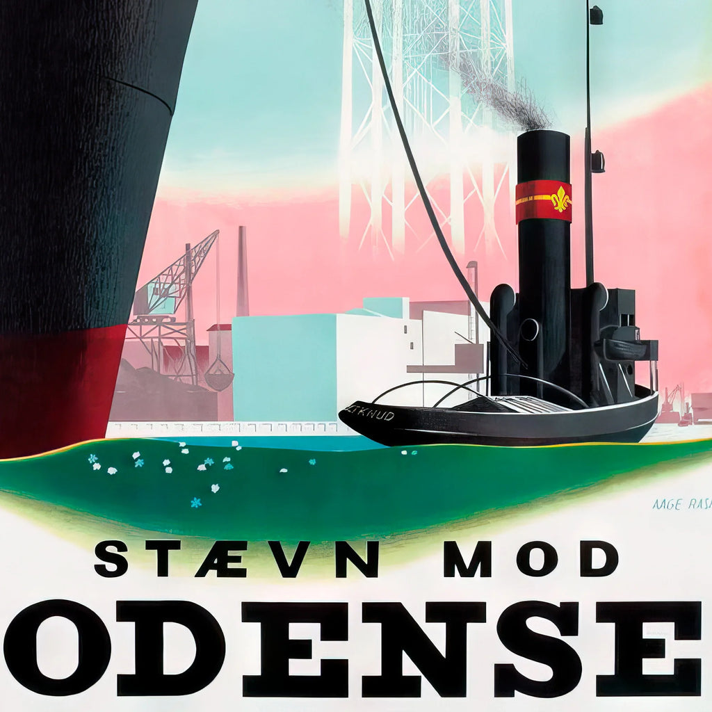 Stævn mod Odense 1943 - Aage Rasmussen - 30×50 cm – billede 4