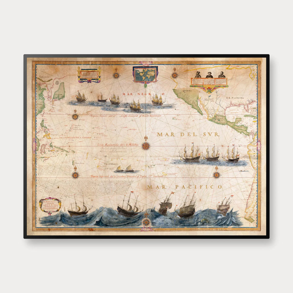 Stillehavet 1622 - Mar del Sur af Hessel Gerritsz – billede 1