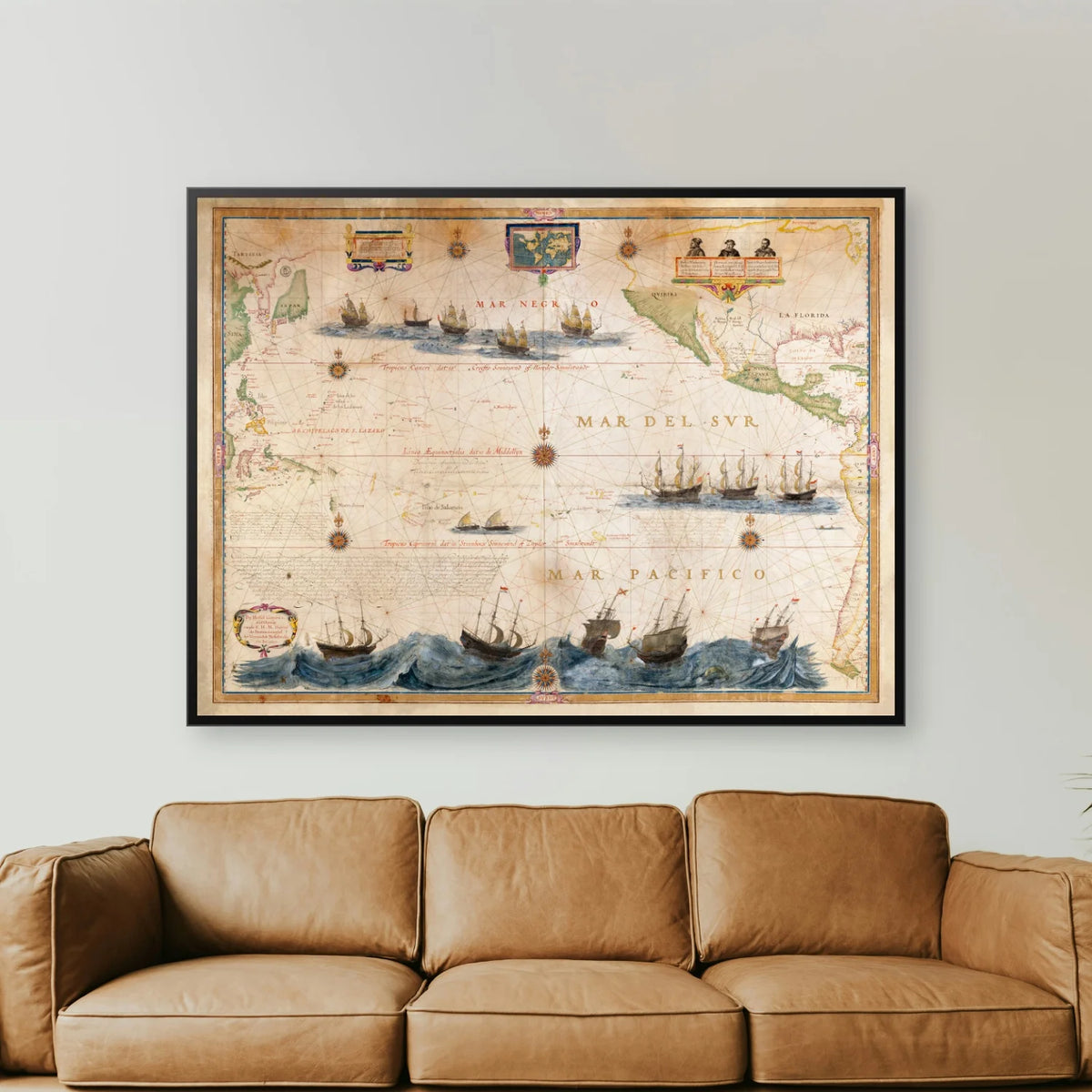 Stillehavet 1622 - Mar del Sur af Hessel Gerritsz – billede 2