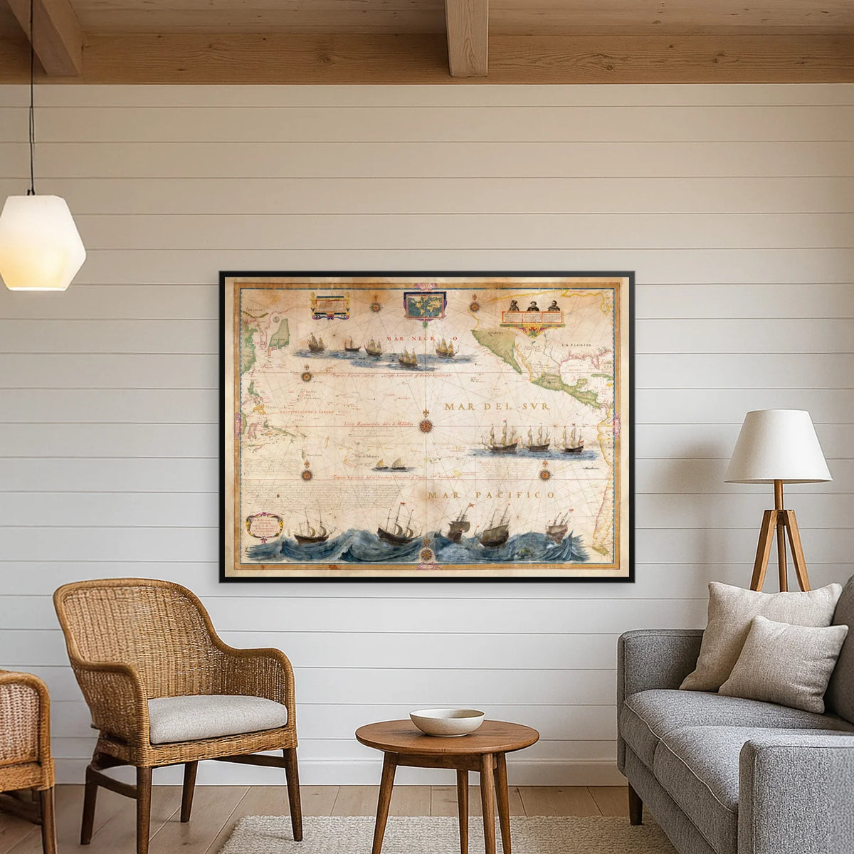 Stillehavet 1622 - Mar del Sur af Hessel Gerritsz – billede 3