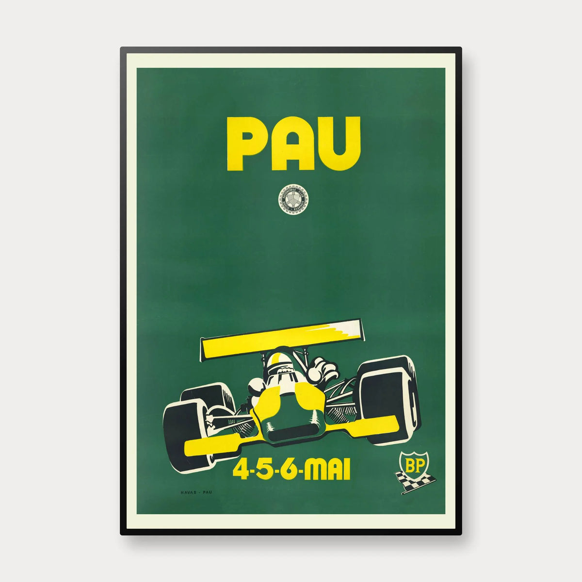 Grand Prix de Pau 1973 - Historisk motorsportsplakat – billede 1