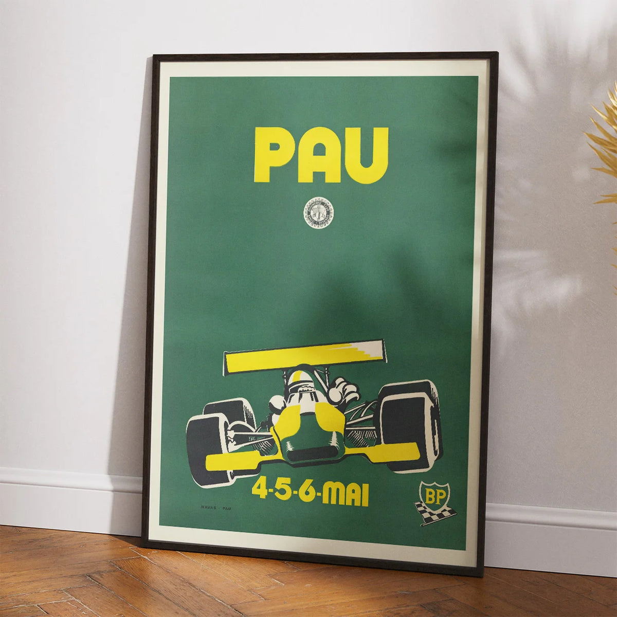 Grand Prix de Pau 1973 - Historisk motorsportsplakat – billede 2