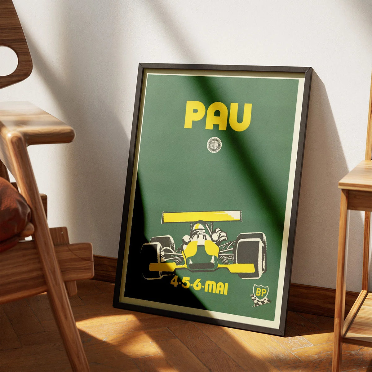 Grand Prix de Pau 1973 - Historisk motorsportsplakat – billede 3