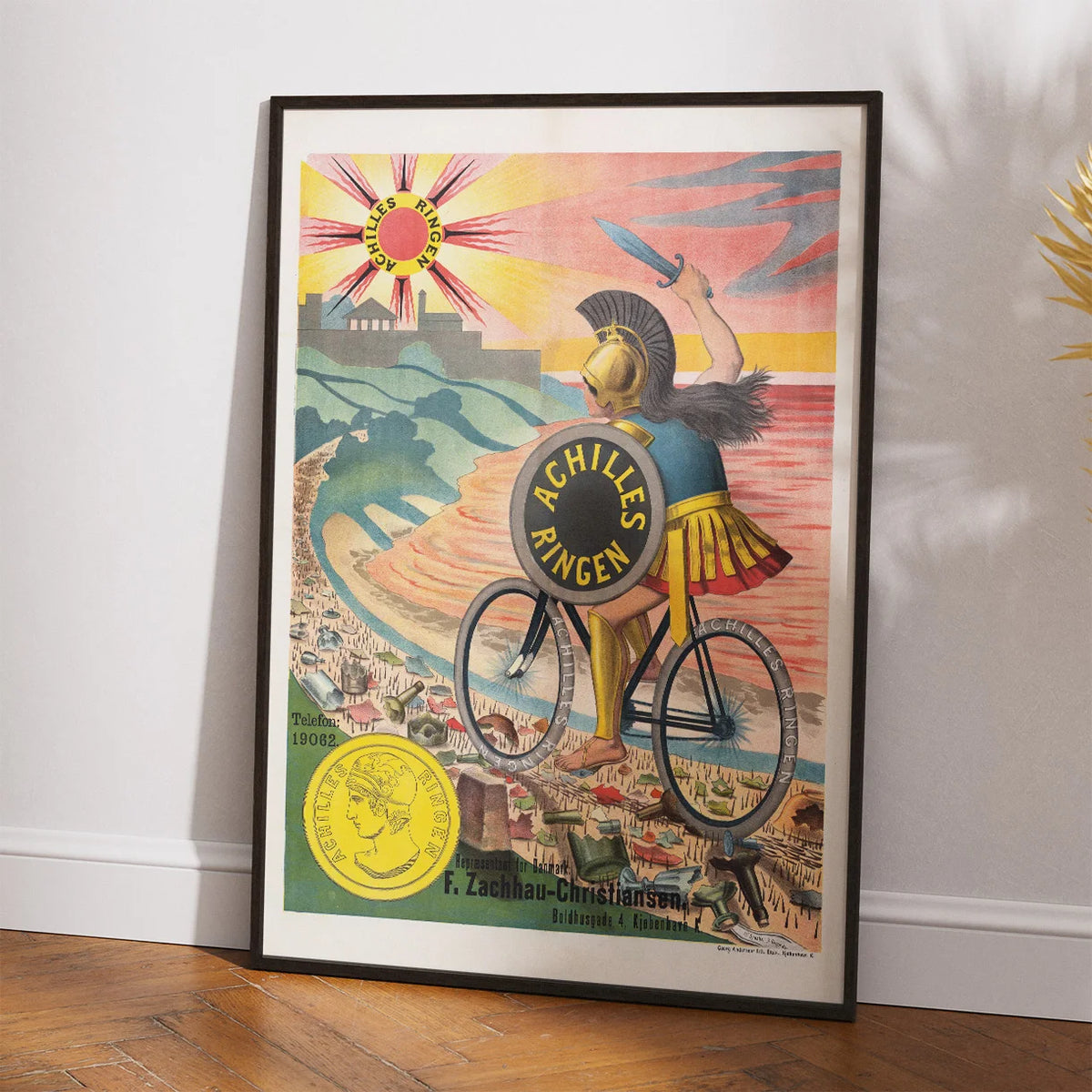 Achilles Ringen 1900 - Historisk cykelreklame – billede 2