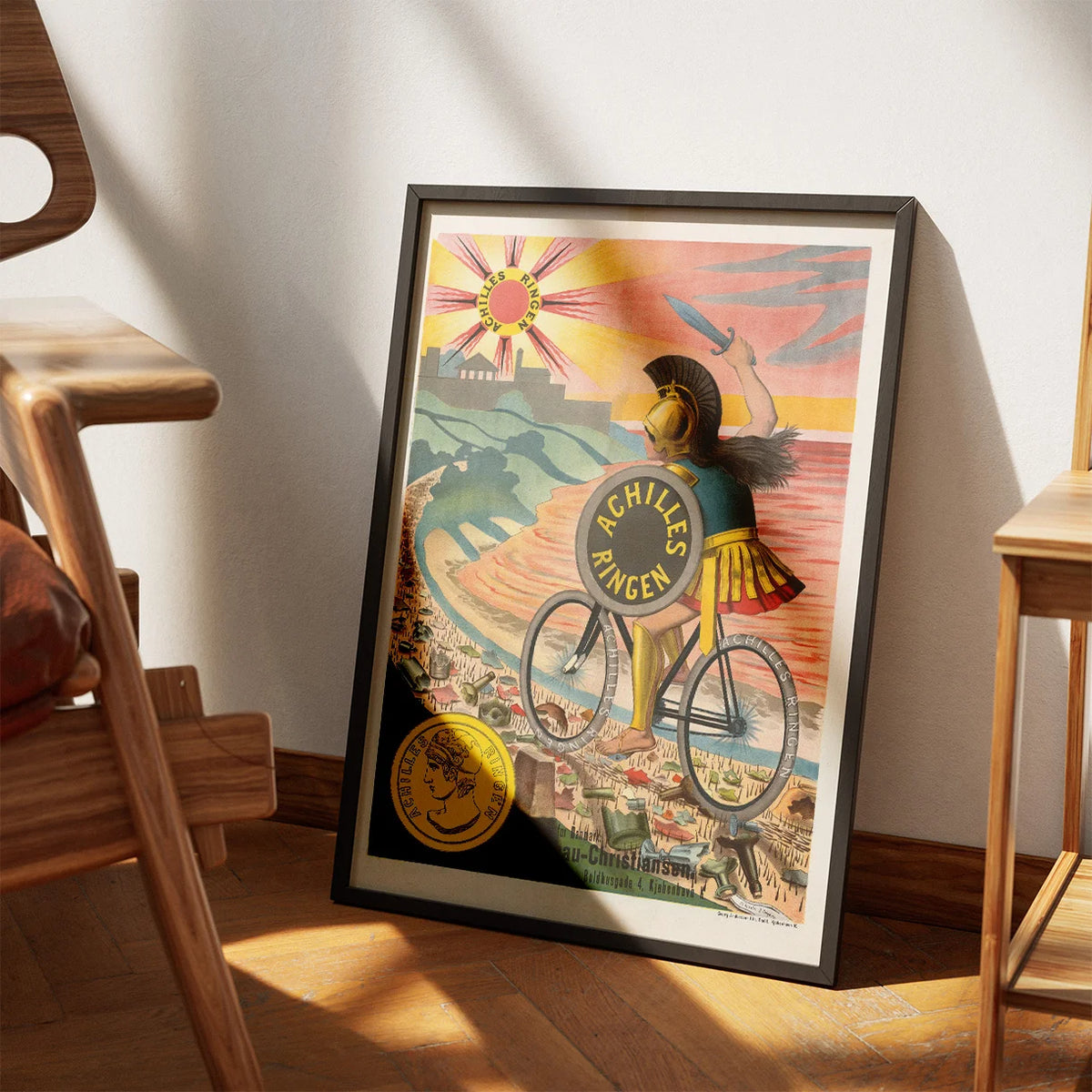 Achilles Ringen 1900 - Historisk cykelreklame – billede 3