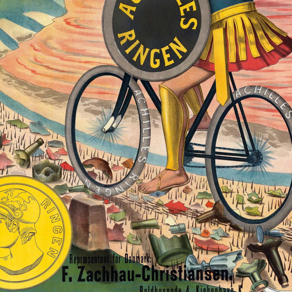 Achilles Ringen 1900 - Historisk cykelreklame – billede 4