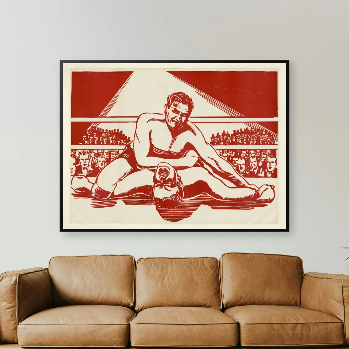 Brydekamp 1932 - Historisk sportsplakat - 100×75 cm – billede 2