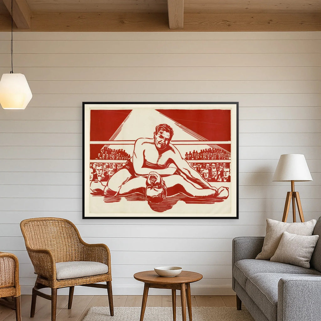 Brydekamp 1932 - Historisk sportsplakat - 100×75 cm – billede 3
