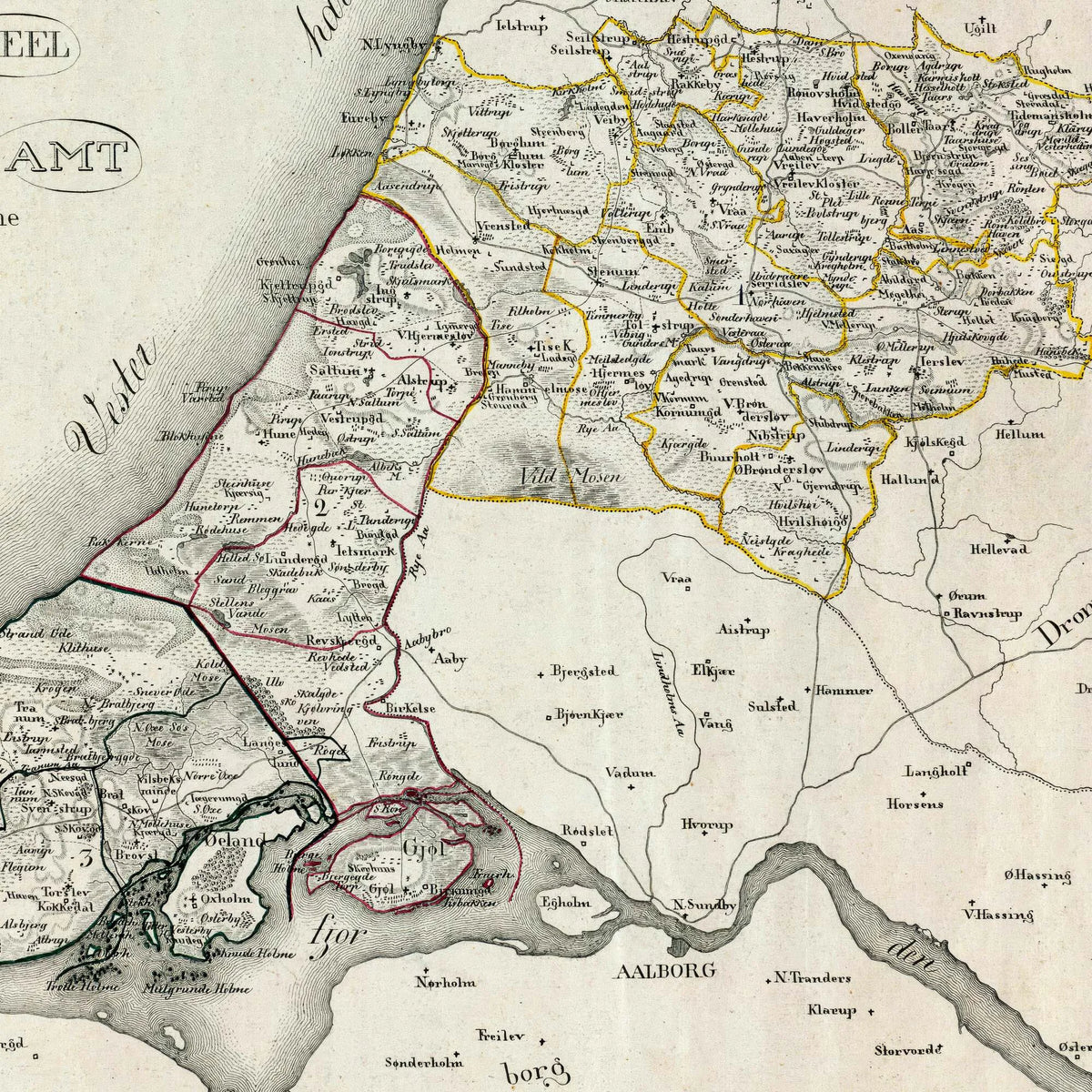 Hjørring Amt 1825 - Den søndre del – billede 4