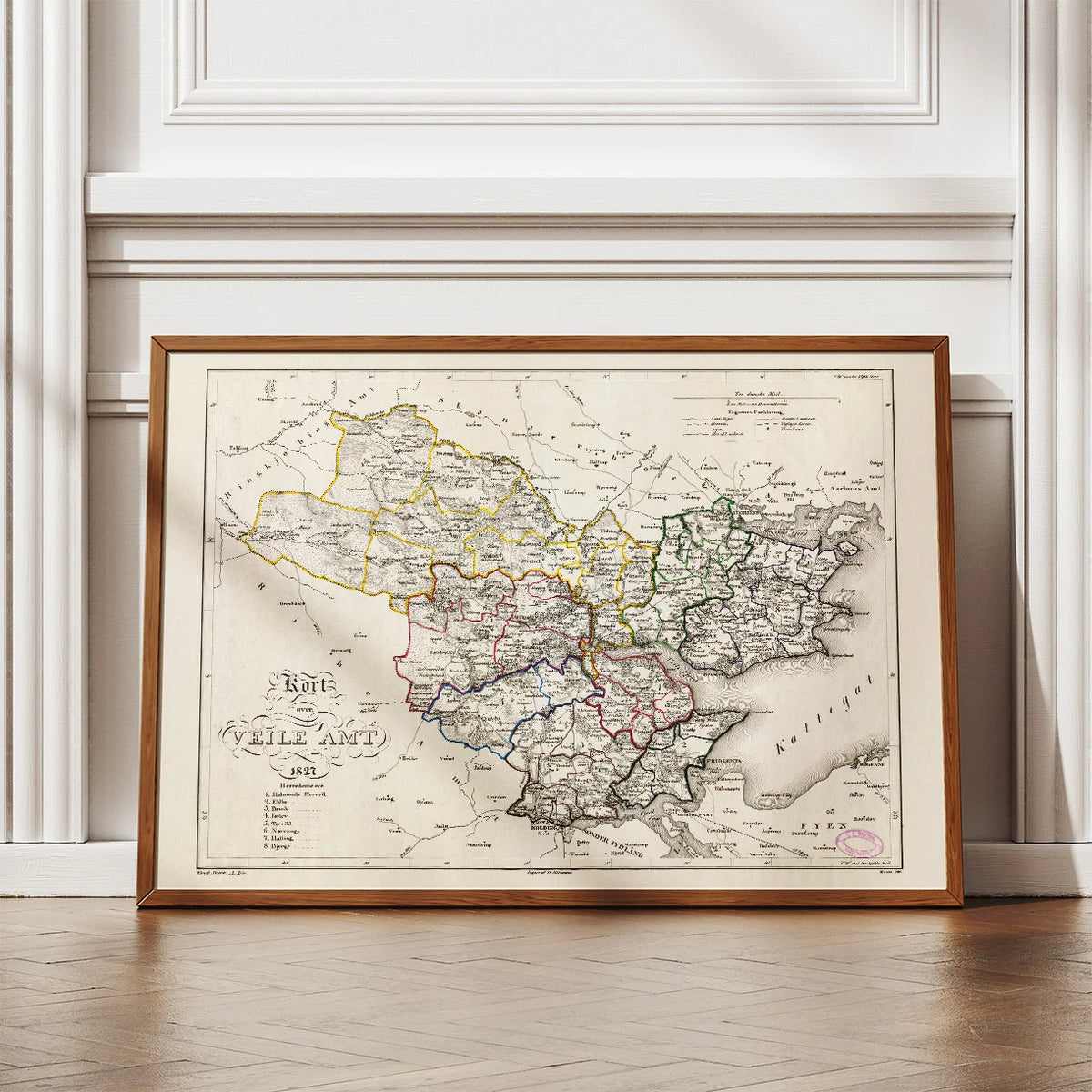 Vejle Amt 1827 - Kort & plakat – billede 2