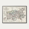 Haderslev Amt 1828 - Kort & plakat – billede 1