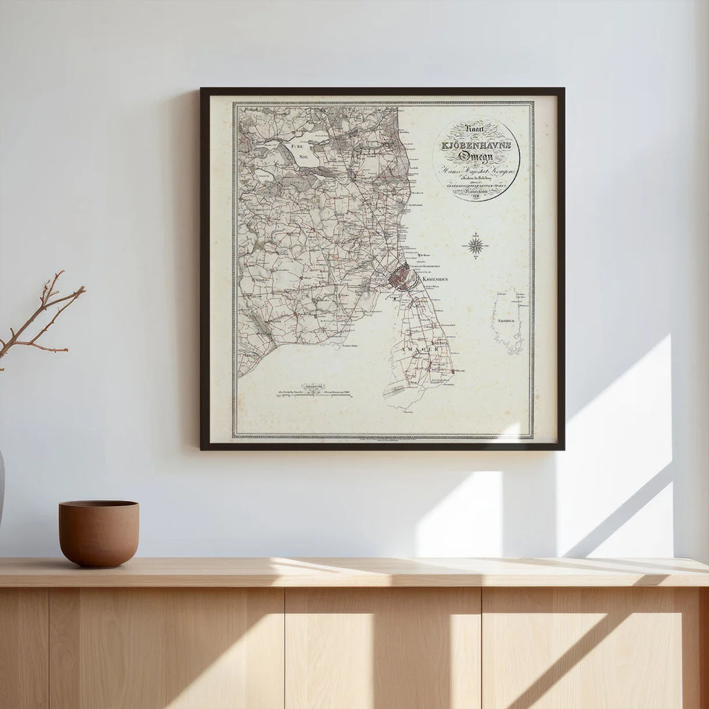 Kaart over Kjøbenhavns Omegn 1830 - Plakat – billede 3
