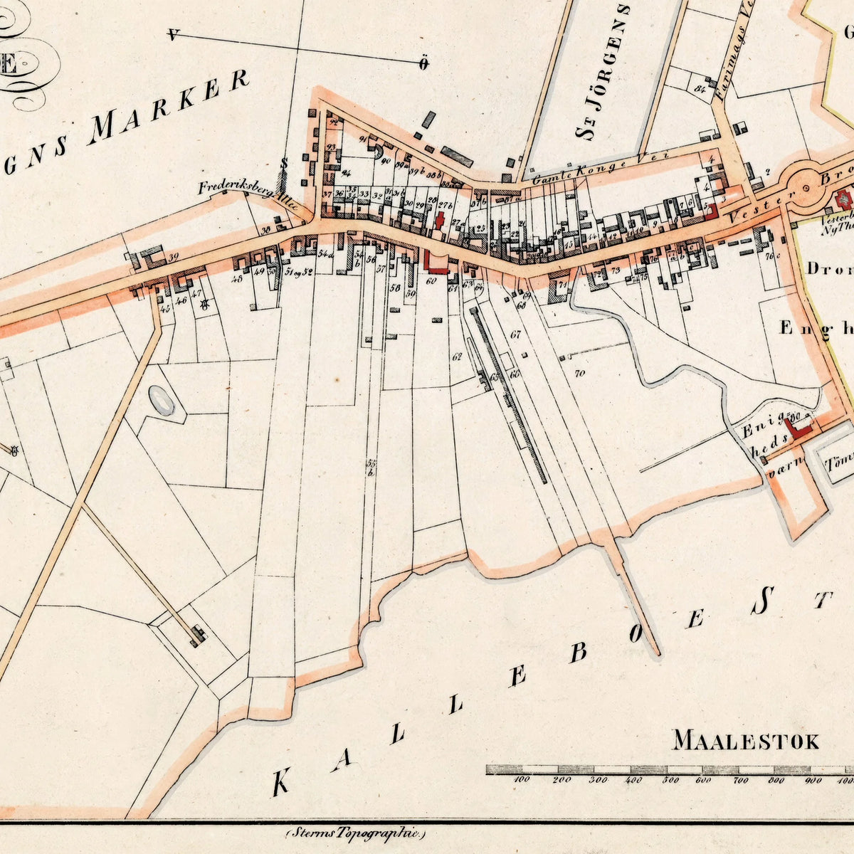 Vesterbro 1841 - Bykort - Plakat – billede 4