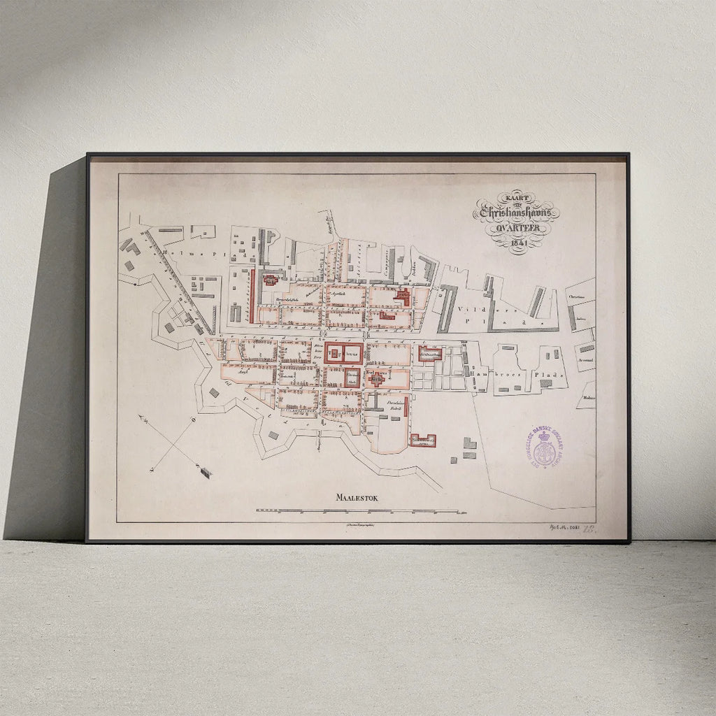 Christianshavn 1841 - Kvarterkort af København – billede 3