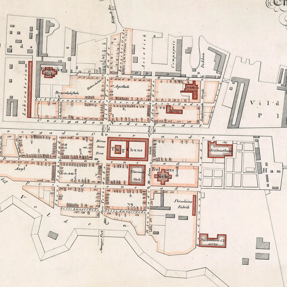 Christianshavn 1841 - Kvarterkort af København – billede 4