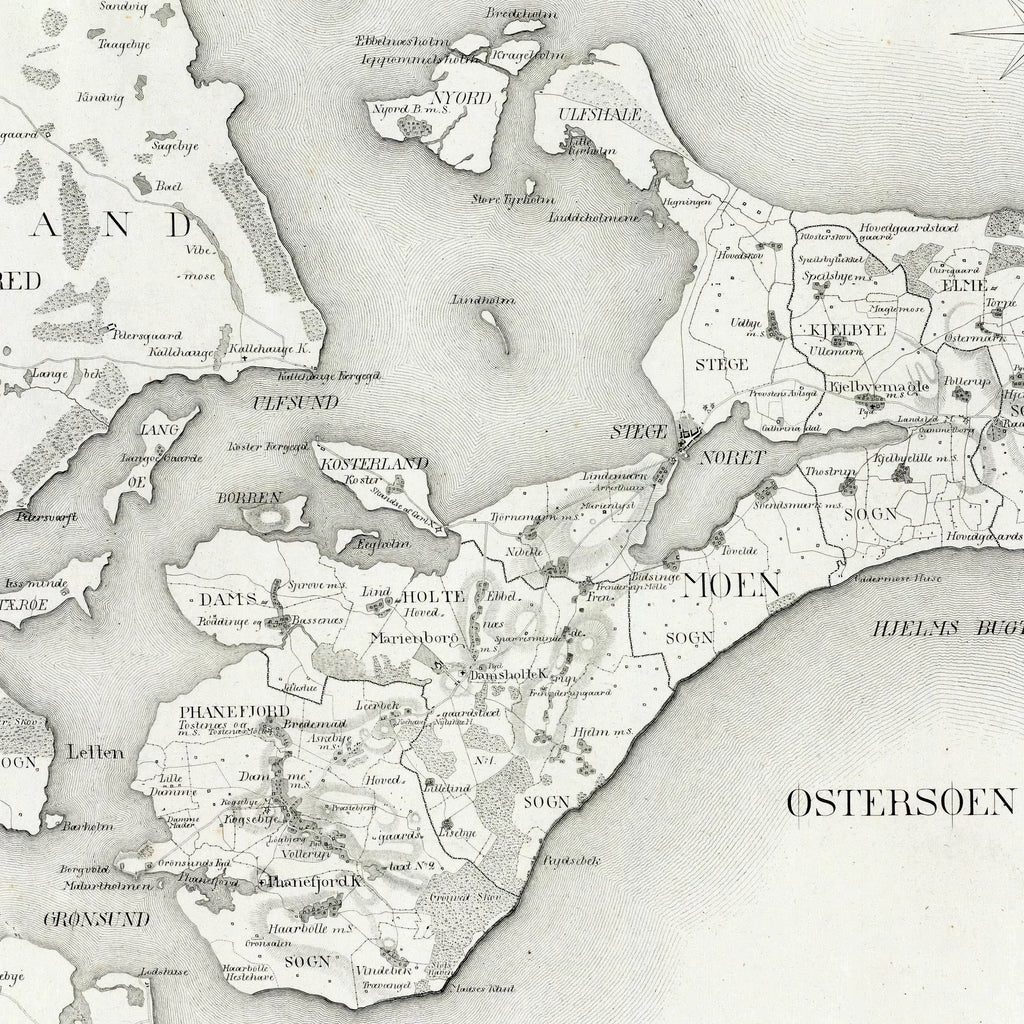 Møn, Falster og Lolland 1824 - Kort – billede 4