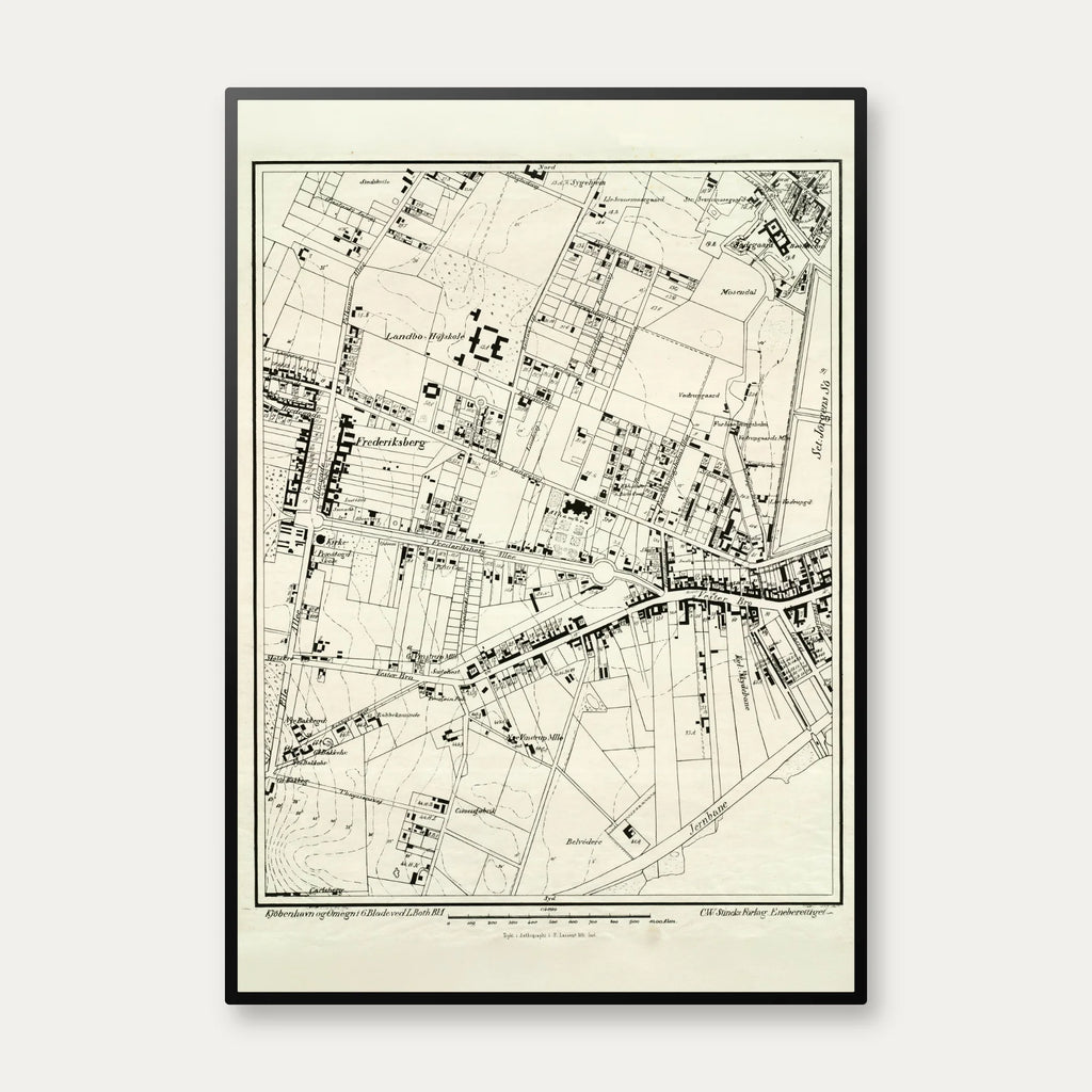 Vesterbro 1858 - Bykort – billede 1