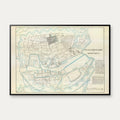 Nivellements-kort over København 1850 – billede 1