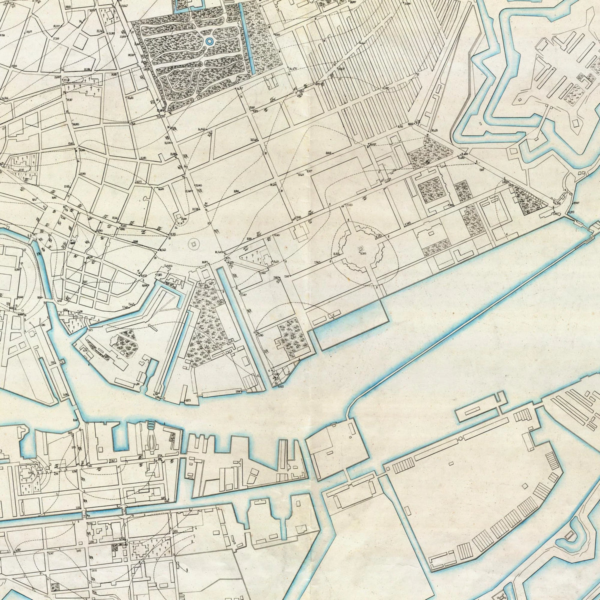 Nivellements-kort over København 1850 – billede 4