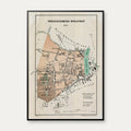 Frederiksberg Bydistrikt 1871 - Historisk bykort i farver – billede 1